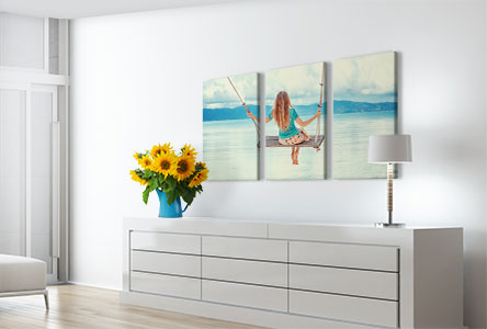 3 panel canvas prints custom room small