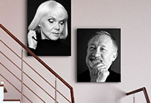 pictures in the stairwell_canvas print offers