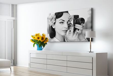 canvas print example photographer in black and white