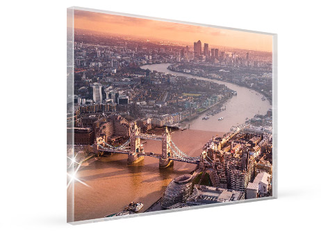 corporate office artwork acrylic glass view