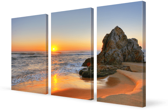 split canvas print 3 panels