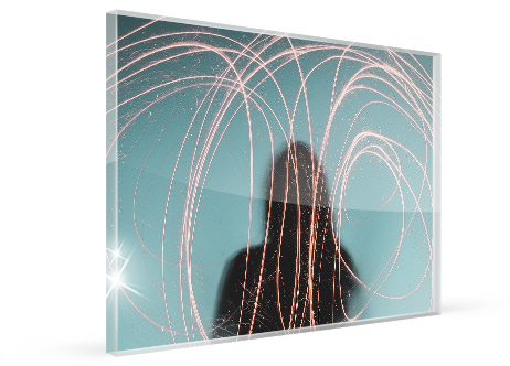 office artwork canvas acrylic glass view