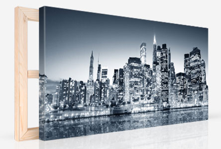 canvas print perspective panorama city