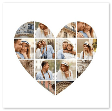 photo canvas heart top